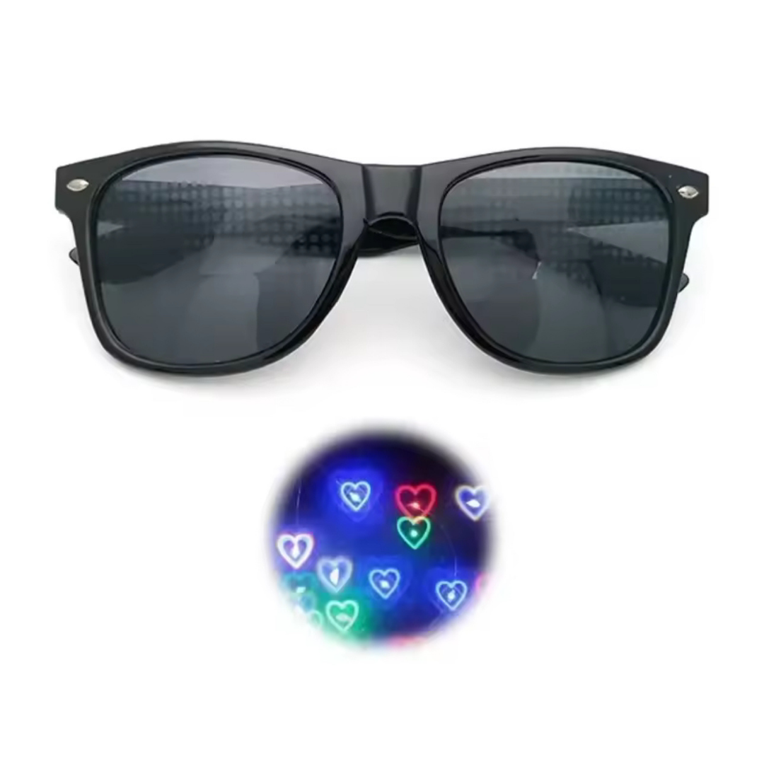 Gafas difractales - Corazón