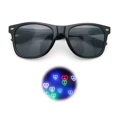 Gafas difractales - Corazón
